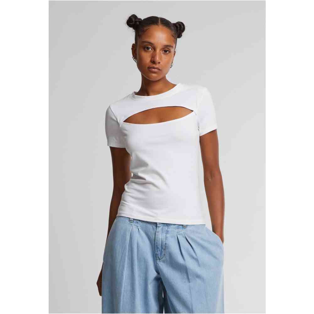 Urban Classics - Short Cut Out Top - Wit